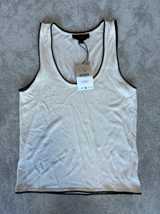 Top Zara Blanco Talla L