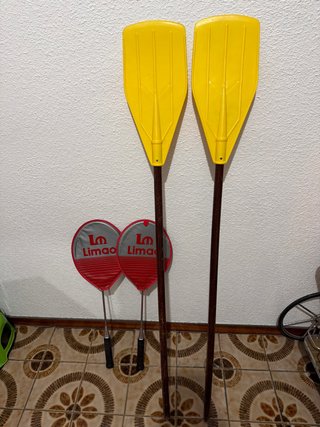 Set de 2 Remos y 2 Raquetas de bádminton