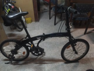 Bicicleta Plegable Wayscral Negra