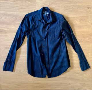 Camisa Springfield Azul Marino Rayas Talla M