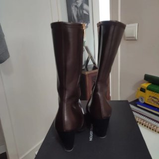 Botas de Piel Massimo Dutti Marrones Talla 39