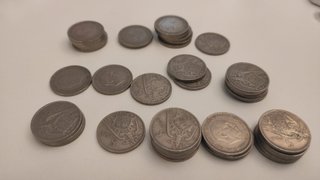 Lote 40 monedas de 5 pesetas 1957