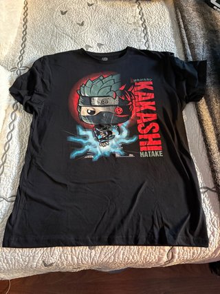 Camiseta Naruto Kakashi Hatake Negra