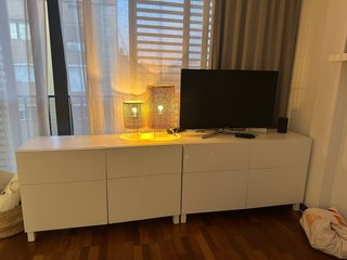 2 Muebles de salón IKEA Bestå blancos