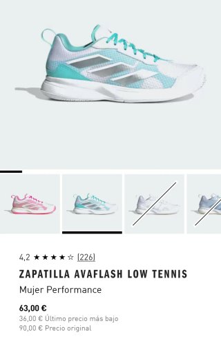 Zapatillas Pádel Adidas Avaflash Low