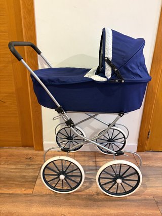 Carrito de Muñecas Azul Marino