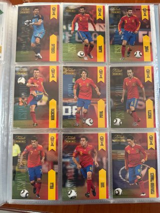 90 Cartas Base Panini Tributo España 2010