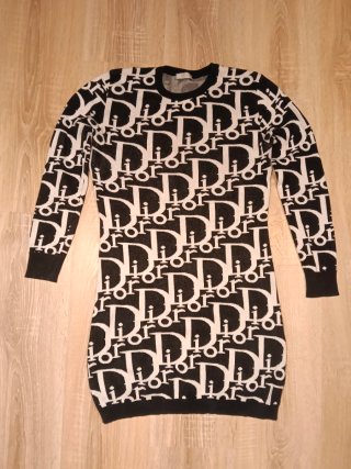 Vestido Dior Negro y Blanco
