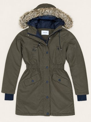 Parka Modström Gone Faux Fur Verde Talla M