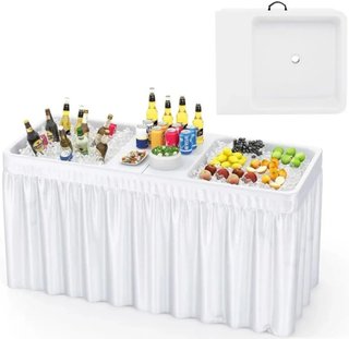 Mesa de hielo plegable COSTWAY NP11922WH