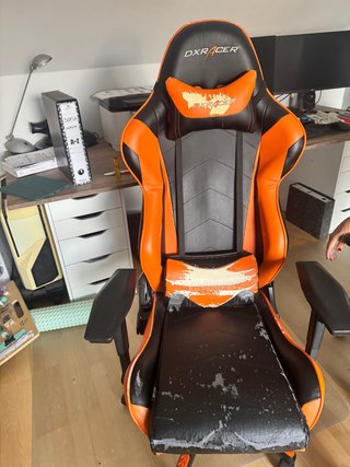 Silla Gamer DXRacer Naranja y Negra