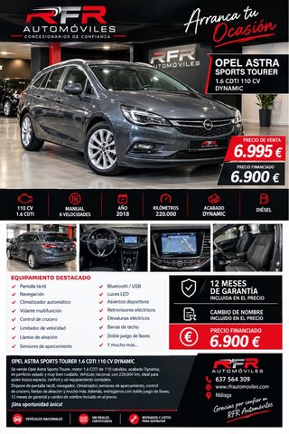 Opel Astra 1.6 CDTi 81kW (110CV) Dynamic ST