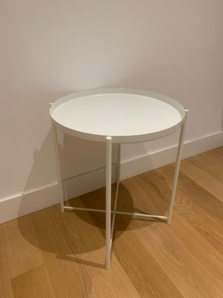 Mesa Auxiliar Ikea Gladom Blanca