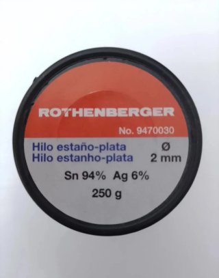 Hilo de Estaño-Plata Rothenberger 250g