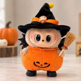 Llavero Labubu Halloween Calabaza
