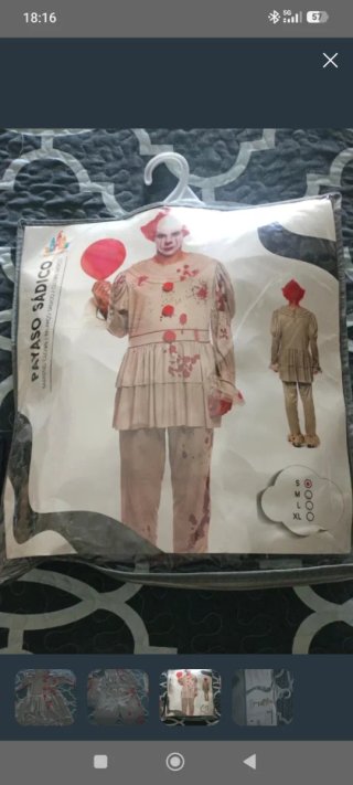 Disfraz de Payaso Sádico con Peluca