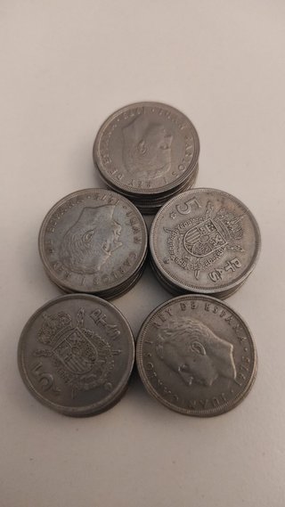 Lote de 26 Monedas de 5 Pesetas 1975
