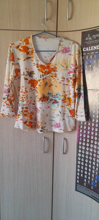 Camiseta Estampada Manga 3/4 Talla L