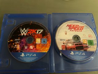 2 Juegos PS4: WWE 2K17 y Need for Speed Payback