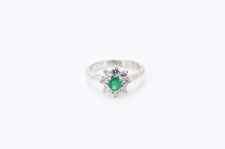 Anillo de plata 925 floral con piedra…. Ref:044-01-01585