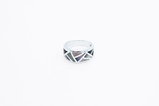Anillo de plata 925 con piedras de color. Ref:065-01-00477