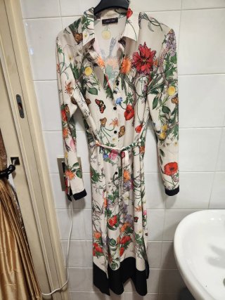 Vestido Floral Sarah Chole estilo Gucci