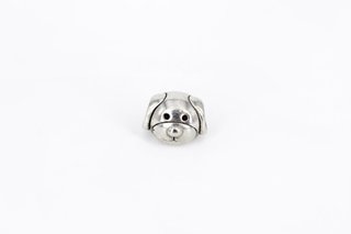 Charm cabeza de perro de plata de 925. Ref:039-03-01066