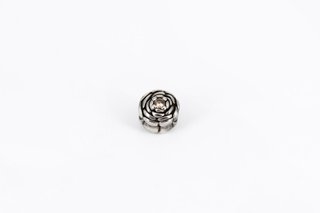 Charm de plata de 925 forma de rosa. Ref:039-03-01059