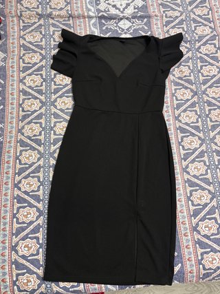 Vestido Negro Entallado Talla S/M