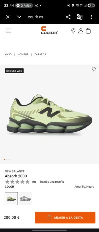 Zapatillas New Balance Abzorb 2000
