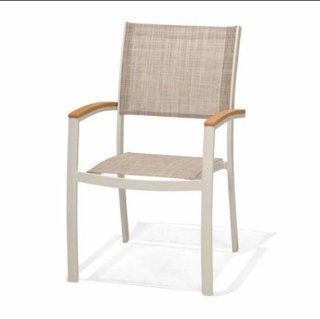 Silla de jardín chillvert imperia aluminio y mader