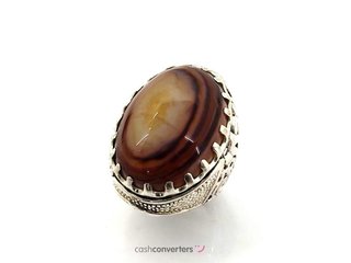 anillo plata 925mm con piedra con nacar