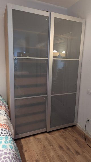 Armario Ropero Roble con Puertas Correderas