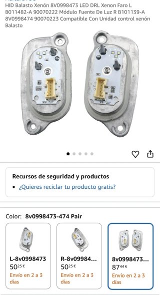 Módulo LED DRL Xenon para Audi (Par)