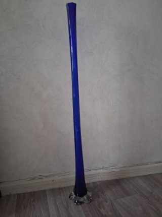 Jarrón de suelo azul de 1 metro