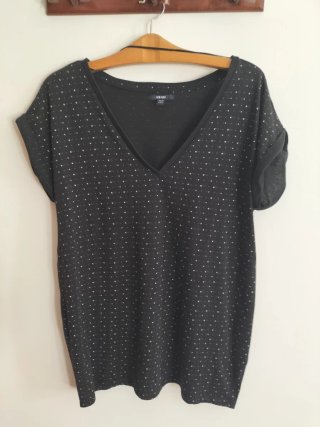 Camiseta Premamá Kiabi Negra Talla M