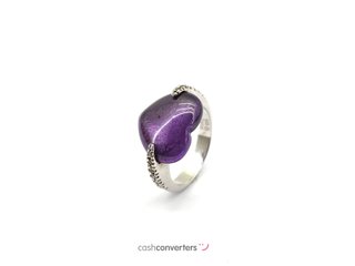 anillo plata 925mm con piedra con circonita t. 18 (18,47 mm)