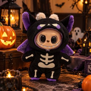 Llavero Labubu Halloween Esqueleto