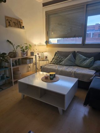 Mesa de Centro Abatible Blanca