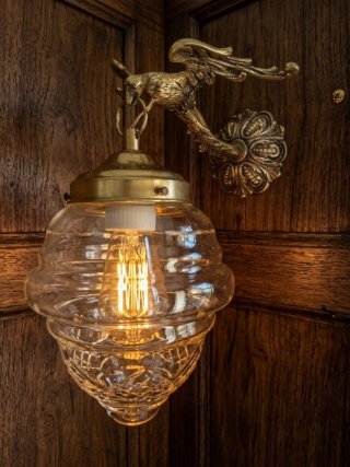 Aplique de pared bronce antiguo