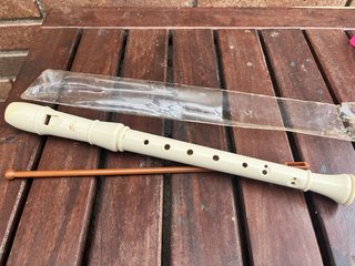 Flauta Dulce Escolar Blanca