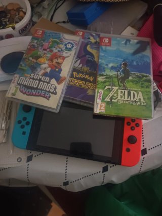 Nintendo Switch con 3 Juegos