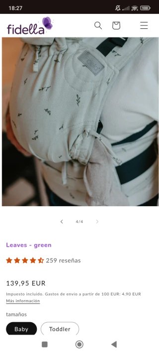 Mochila Porteo Fidella Fusion Baby