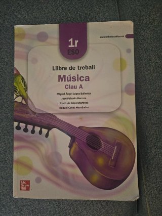 Libro de trabajo Música Clau A 1º ESO