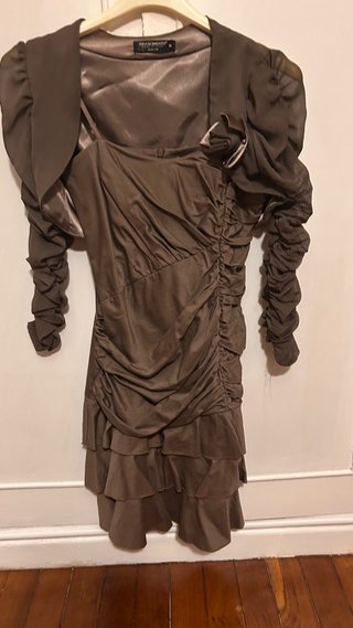 Vestido Fiesta Rinascimento Marrón Talla S De tira
