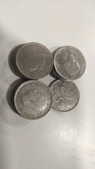 Lote 16 Monedas 5 Pesetas 1980
