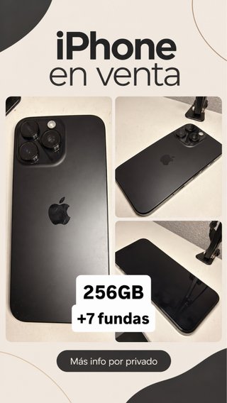 iPhone 16 Pro Max 256GB Negro