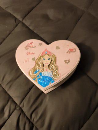 Joyero Barbie en forma de corazón
