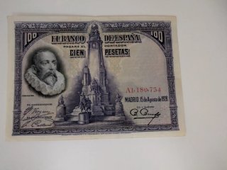 Billete 100 Pesetas 1928 Banco de España