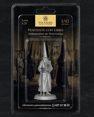 Via Sacra Miniatures Penitente con Libro 1/42
